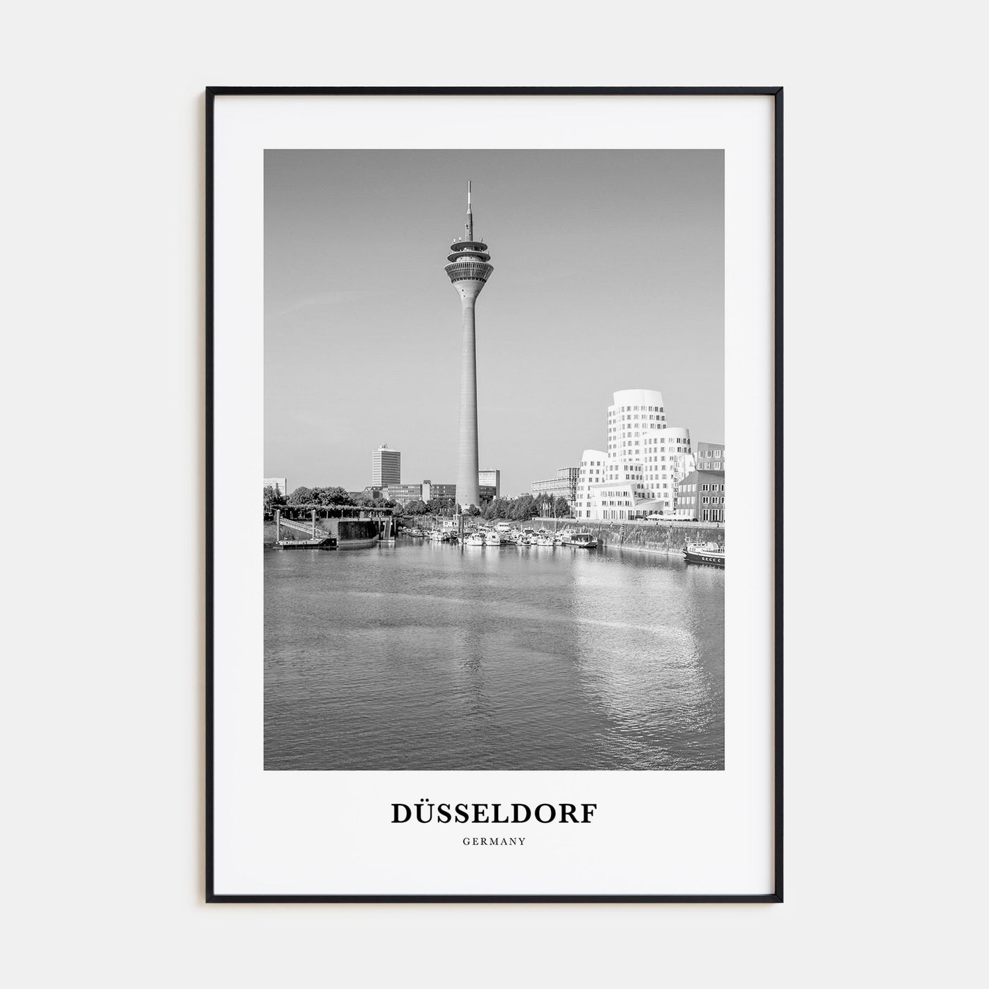 Düsseldorf Portrait B&W No 2 Poster