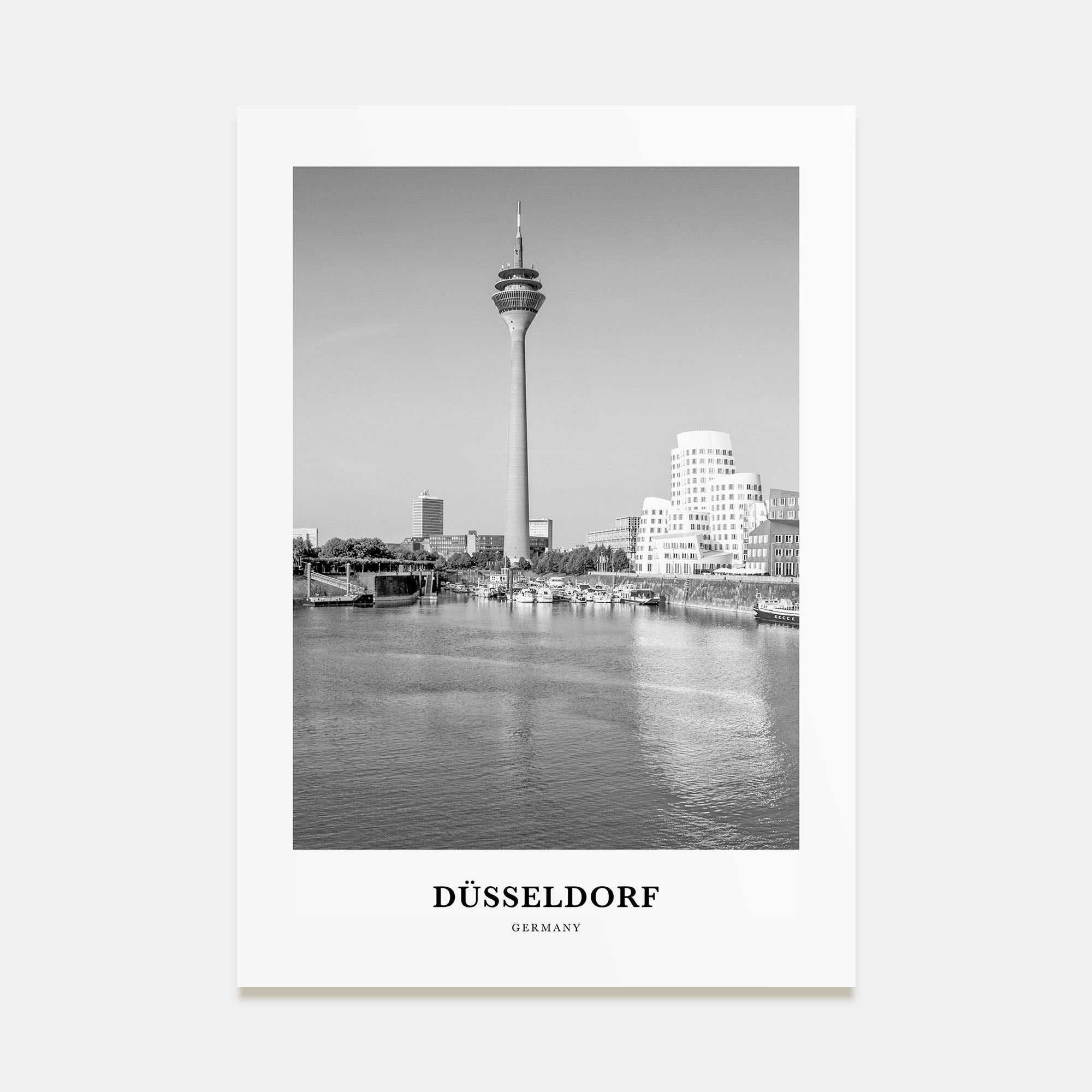 Düsseldorf Portrait B&W No 2 Poster