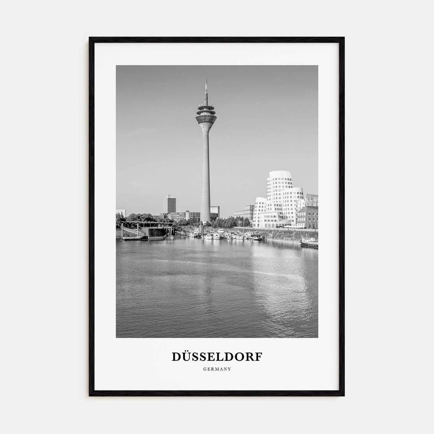 Düsseldorf Portrait B&W No 2 Poster