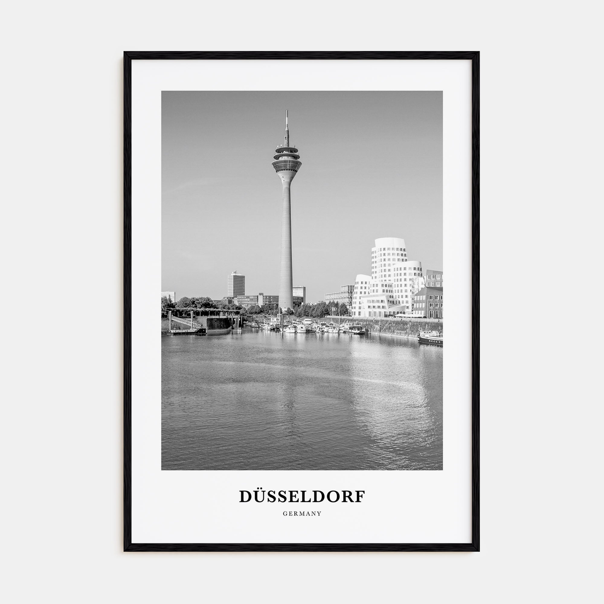Düsseldorf Portrait B&W No 2 Poster