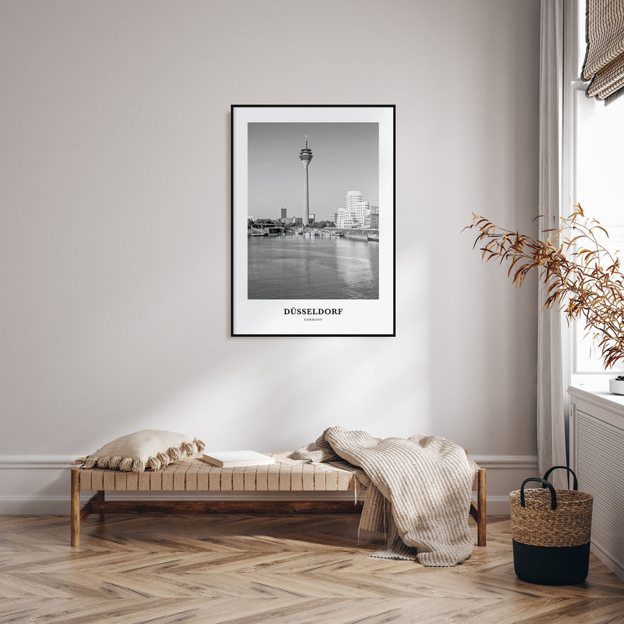 Düsseldorf Portrait B&W No 2 Poster