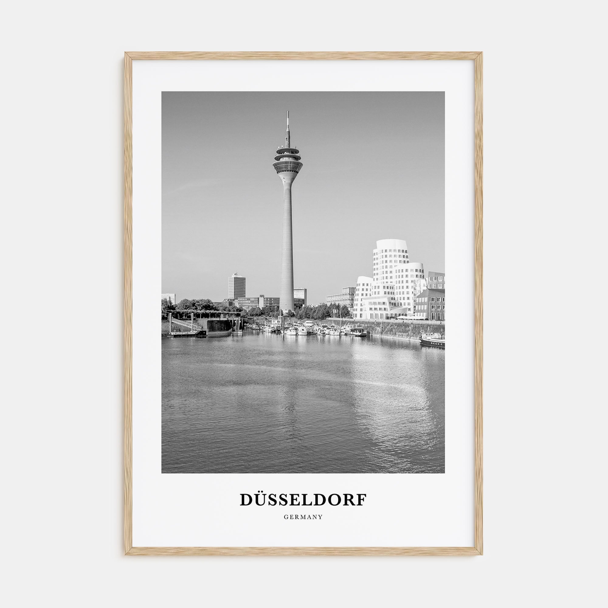 Düsseldorf Portrait B&W No 2 Poster