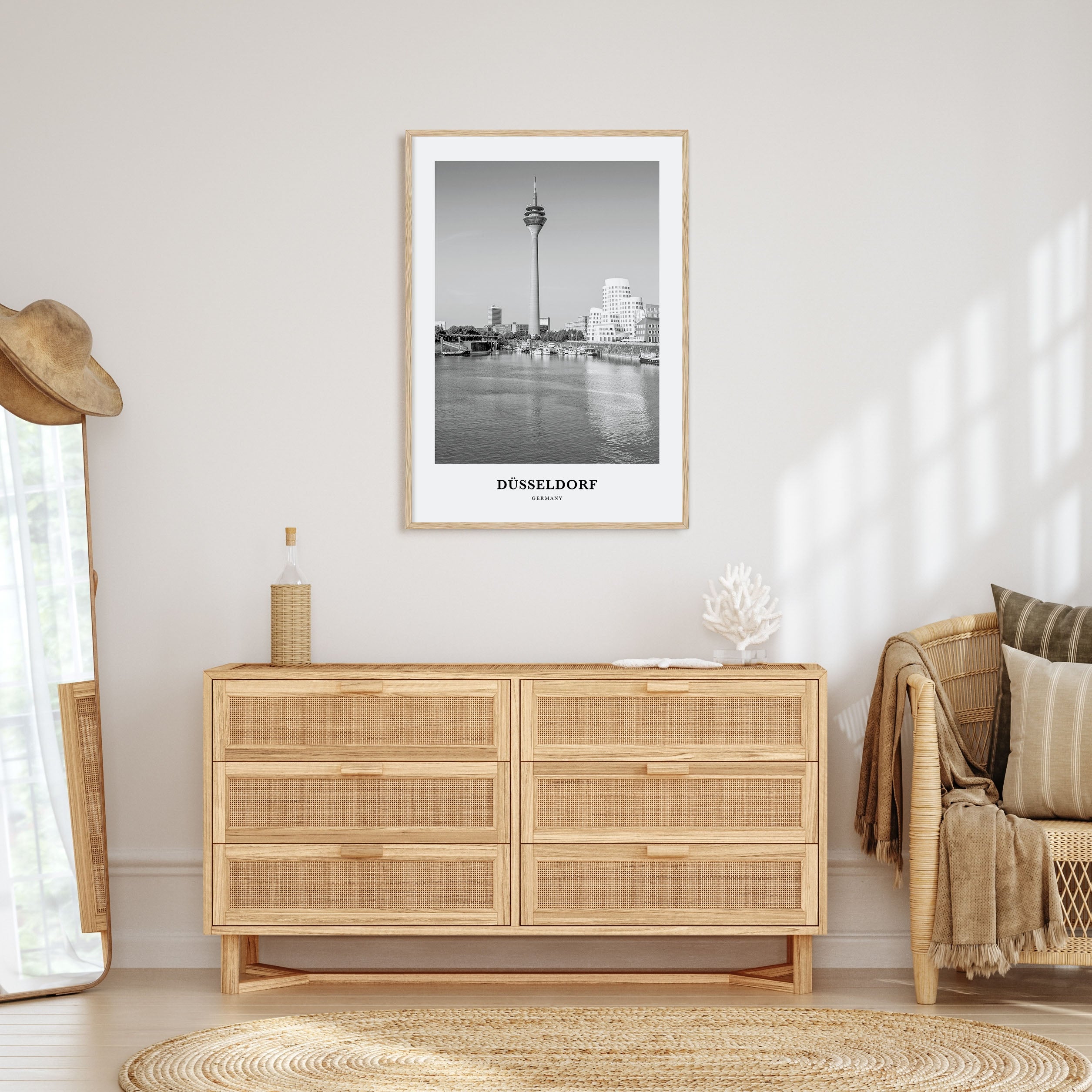 Düsseldorf Portrait B&W No 2 Poster