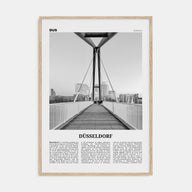 Düsseldorf Travel B&W No 2 Poster