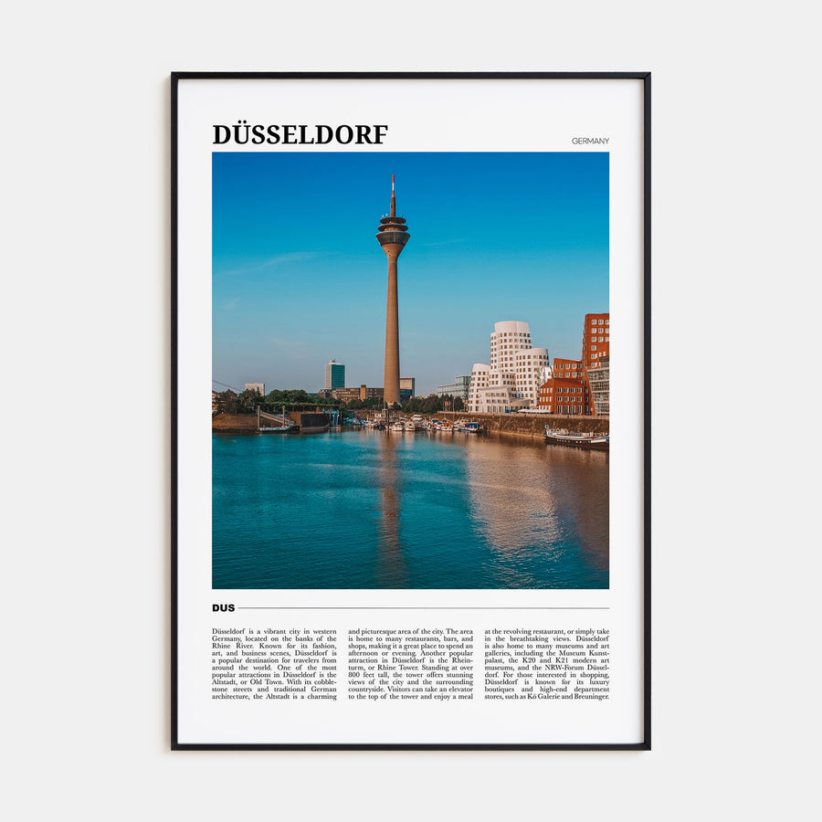 Düsseldorf Travel Color Poster