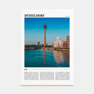 Düsseldorf Travel Color Poster