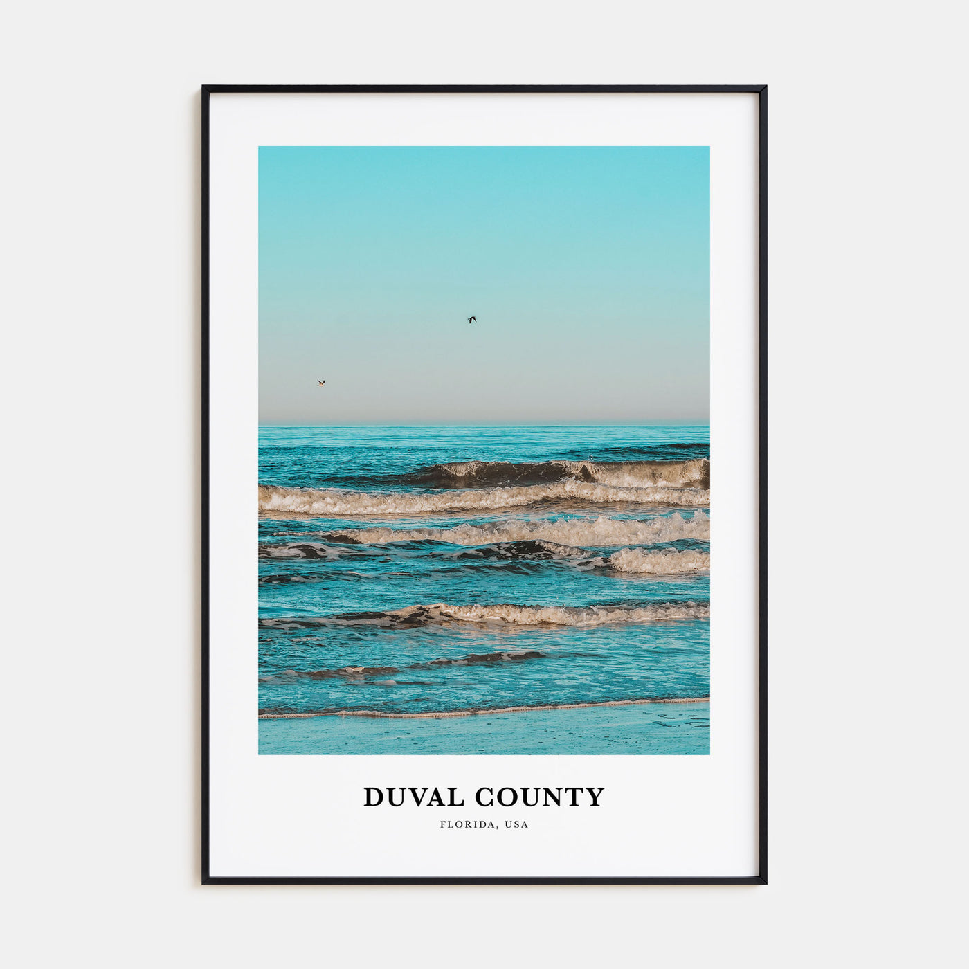 Duval County Portrait Color Poster