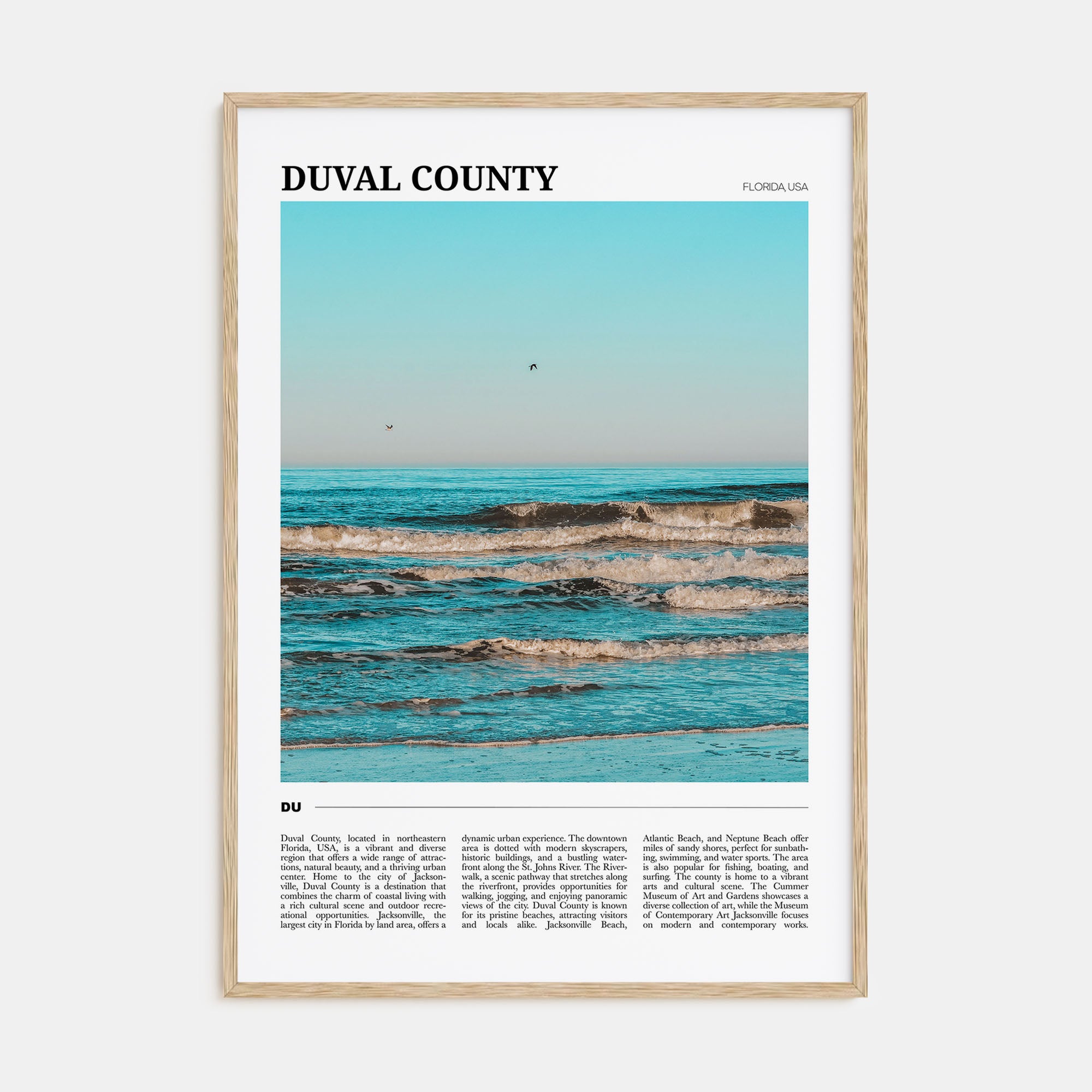 Duval County Travel Color Poster