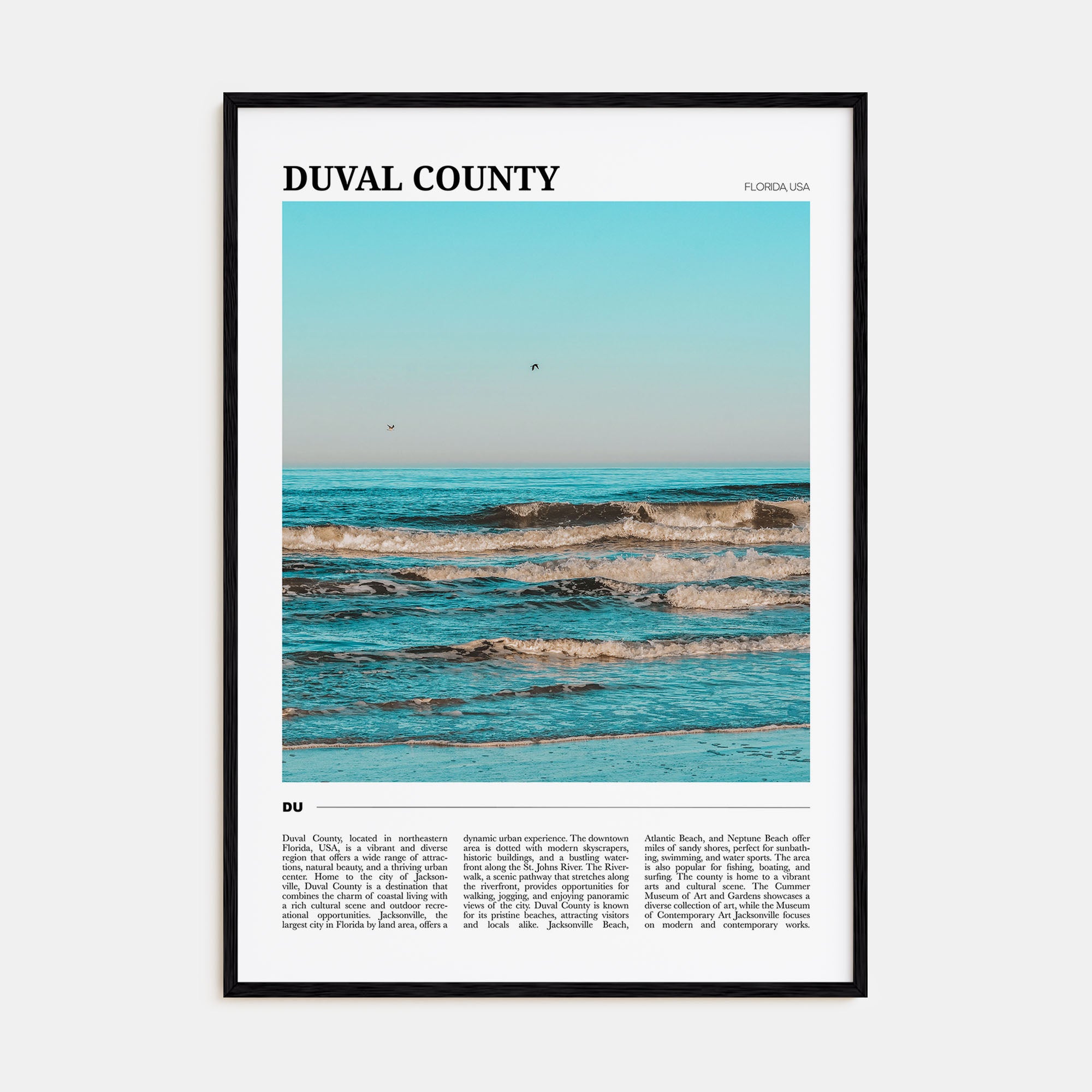 Duval County Travel Color Poster