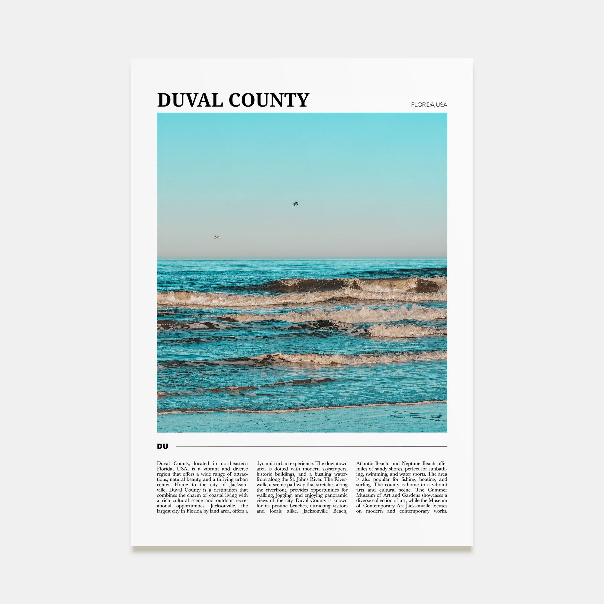 Duval County Travel Color Poster