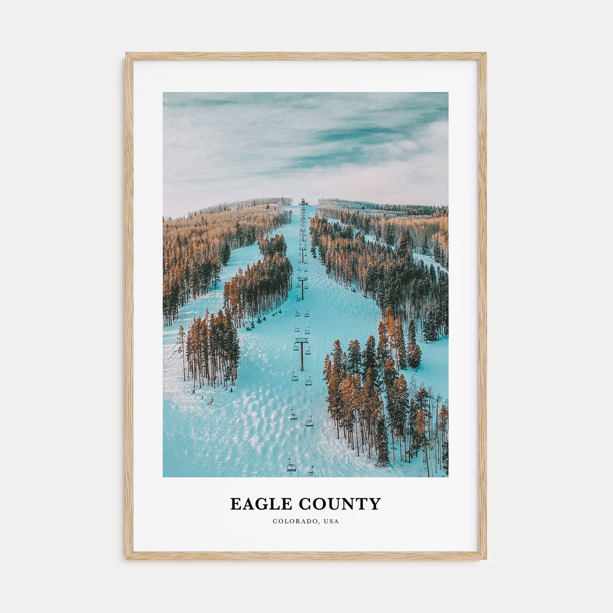 Eagle County Portrait Color Poster