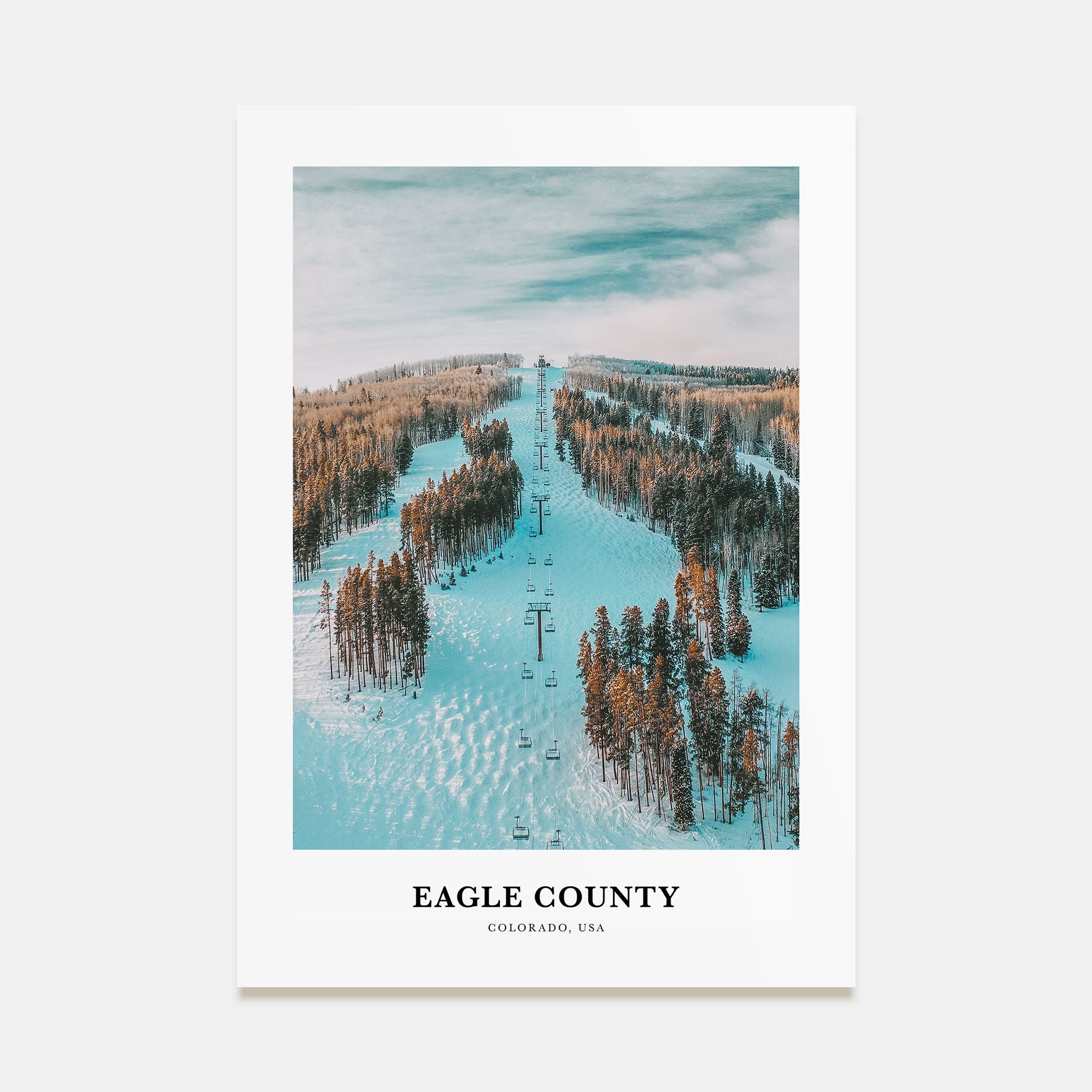 Eagle County Portrait Color Poster