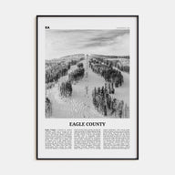 Eagle County Travel B&W Poster