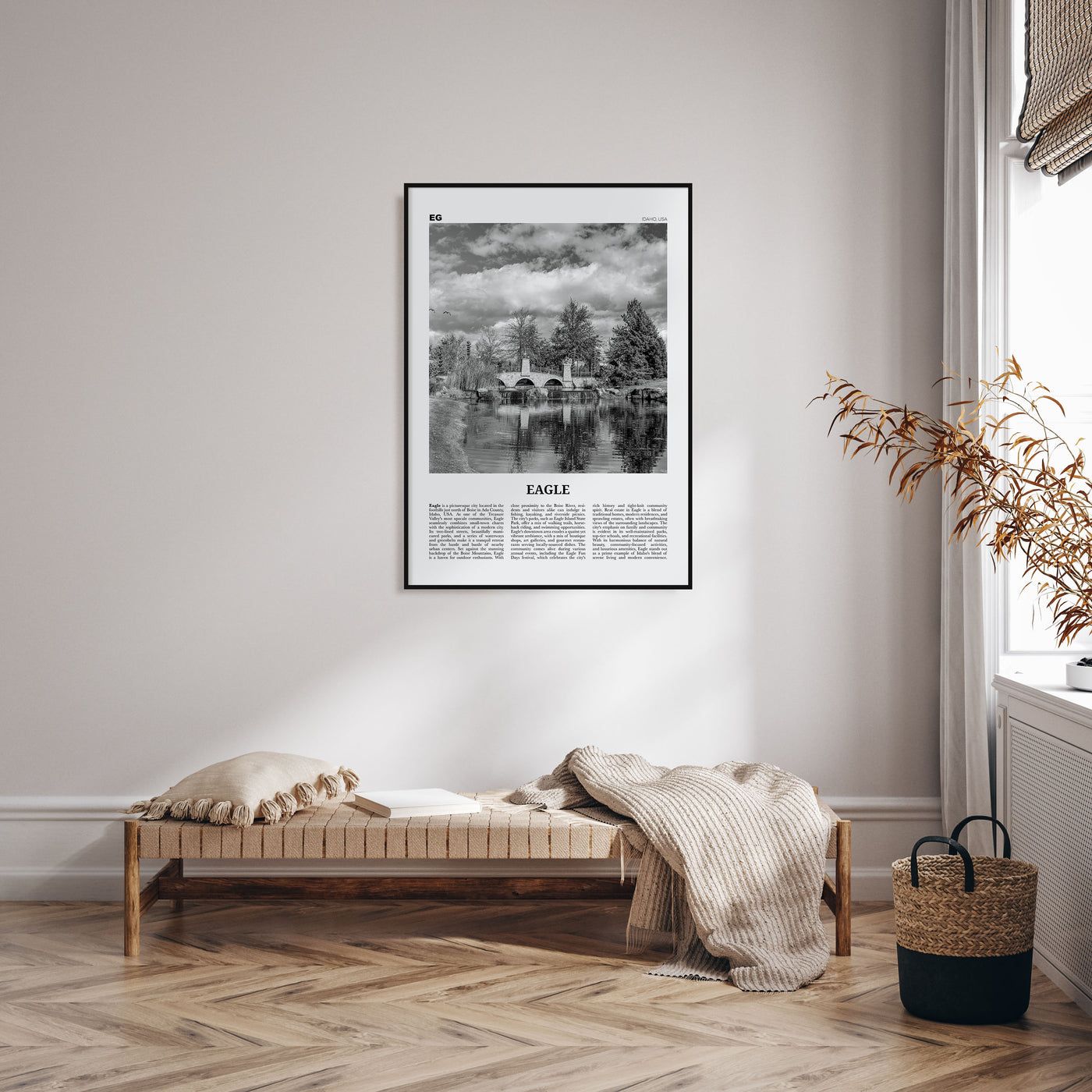 Eagle Travel B&W Poster