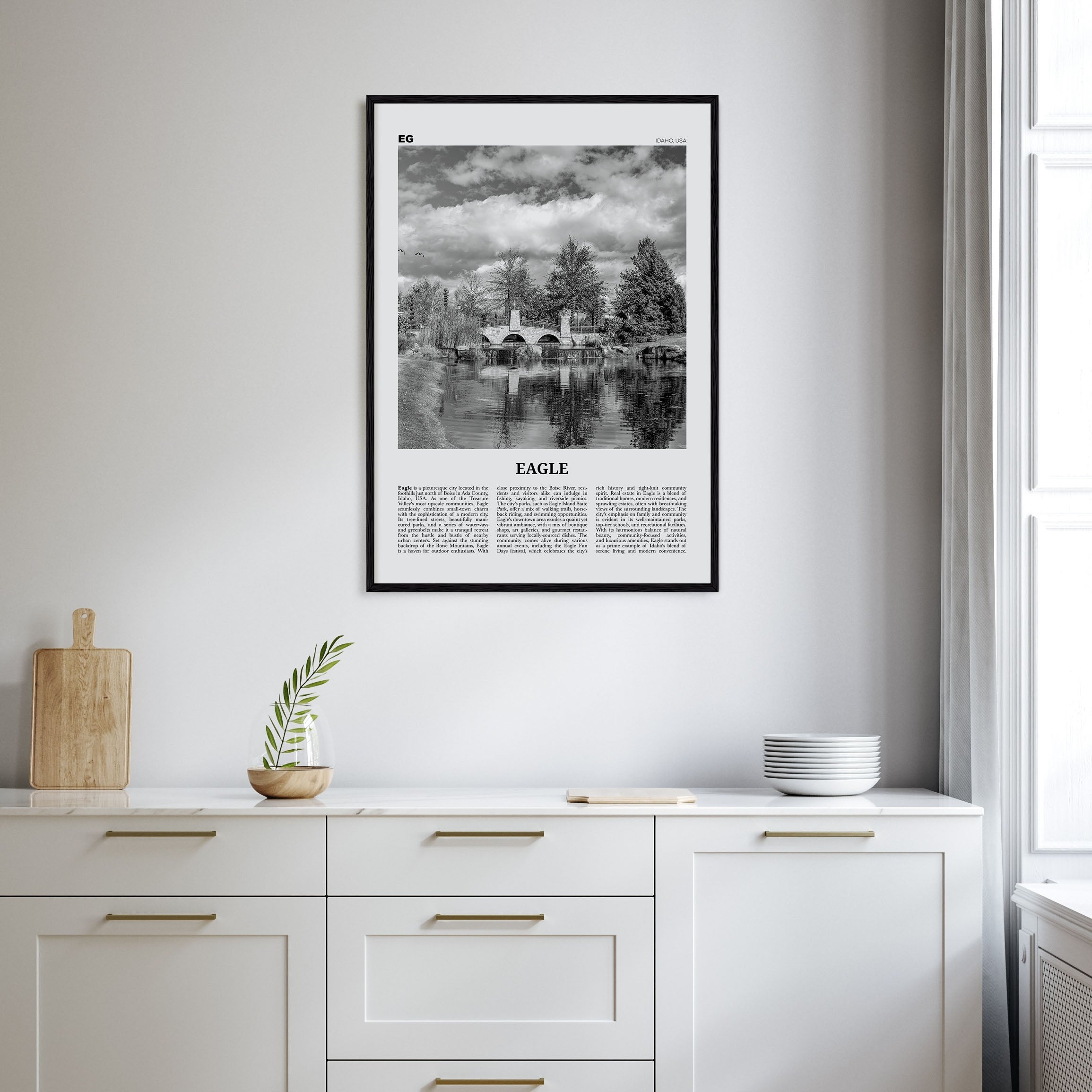 Eagle Travel B&W Poster