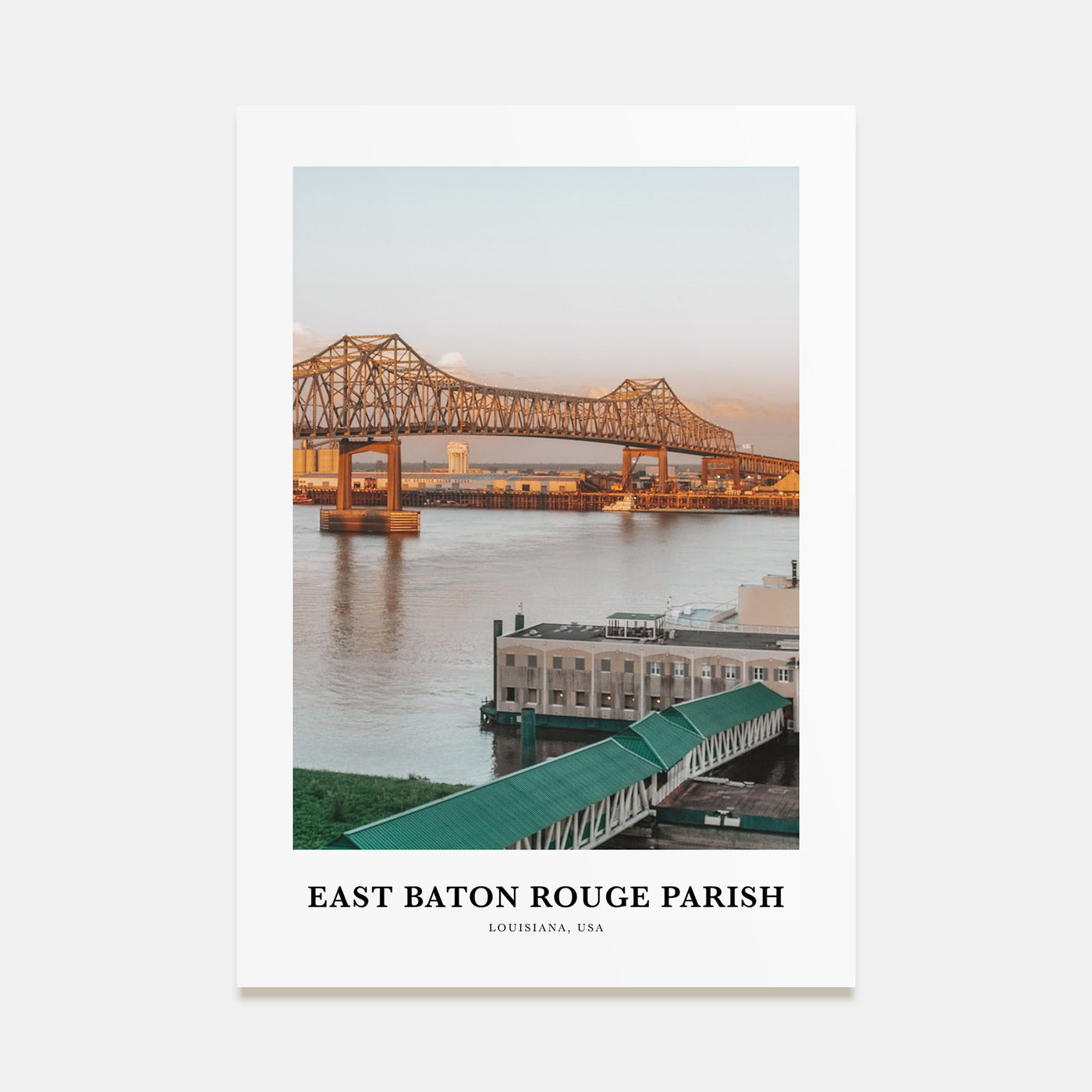 East Baton Rouge Parish Portrait Color Poster