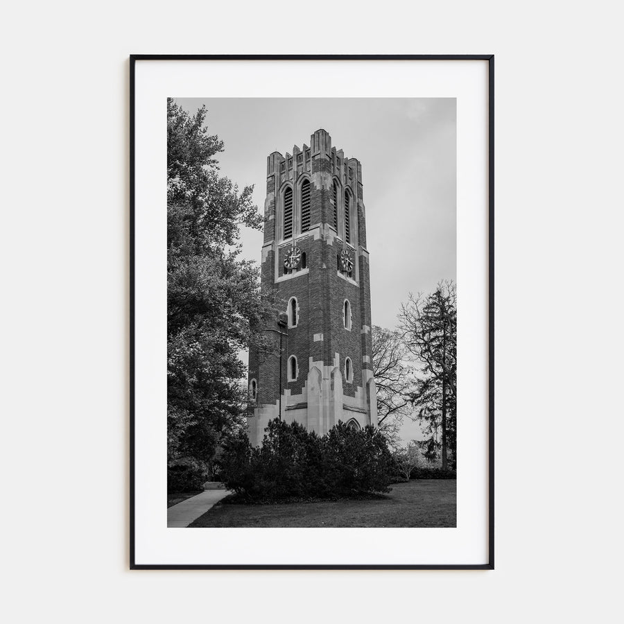 East Lansing Photo B&W Poster