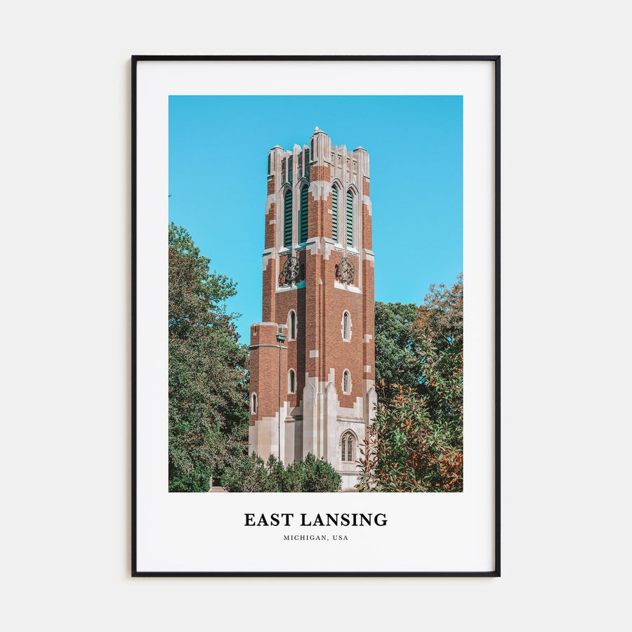 East Lansing Portrait Color Poster
