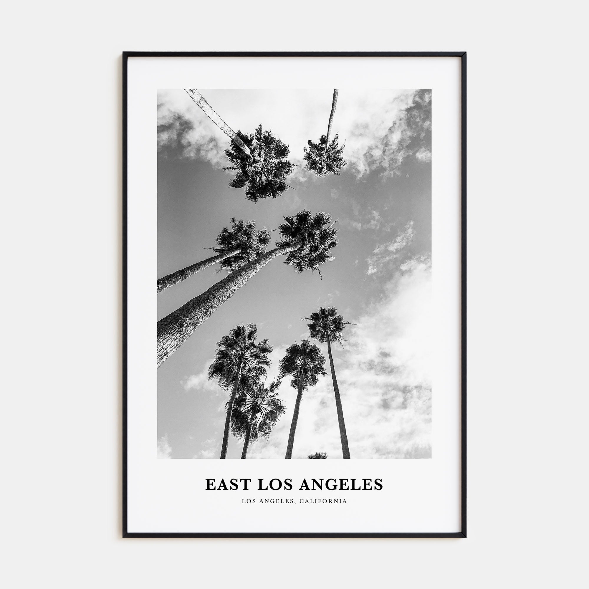 East Los Angeles Portrait B&W Poster