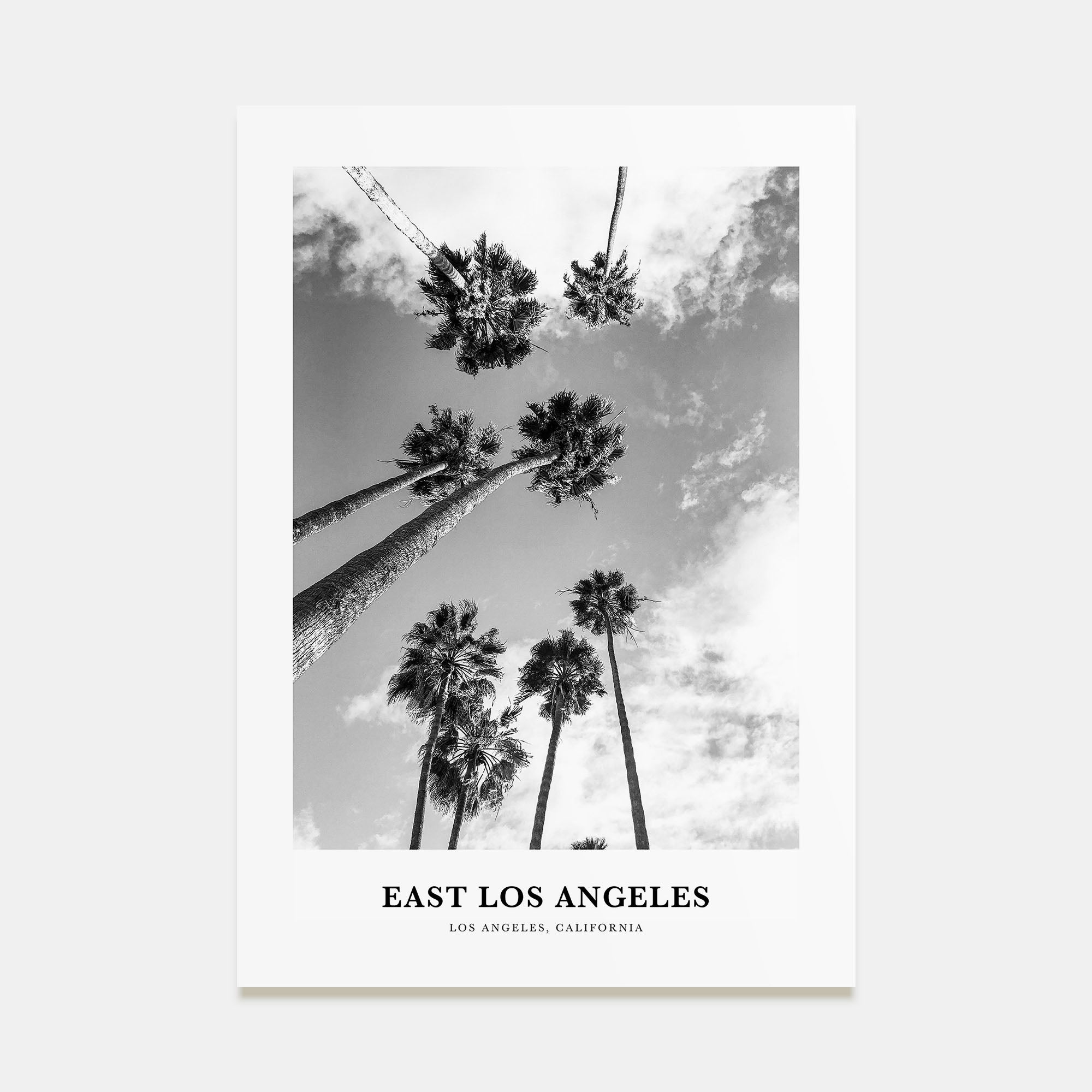 East Los Angeles Portrait B&W Poster