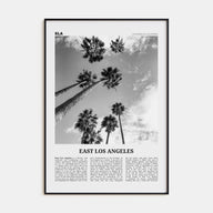 East Los Angeles Travel B&W Poster