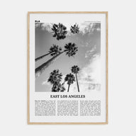 East Los Angeles Travel B&W Poster