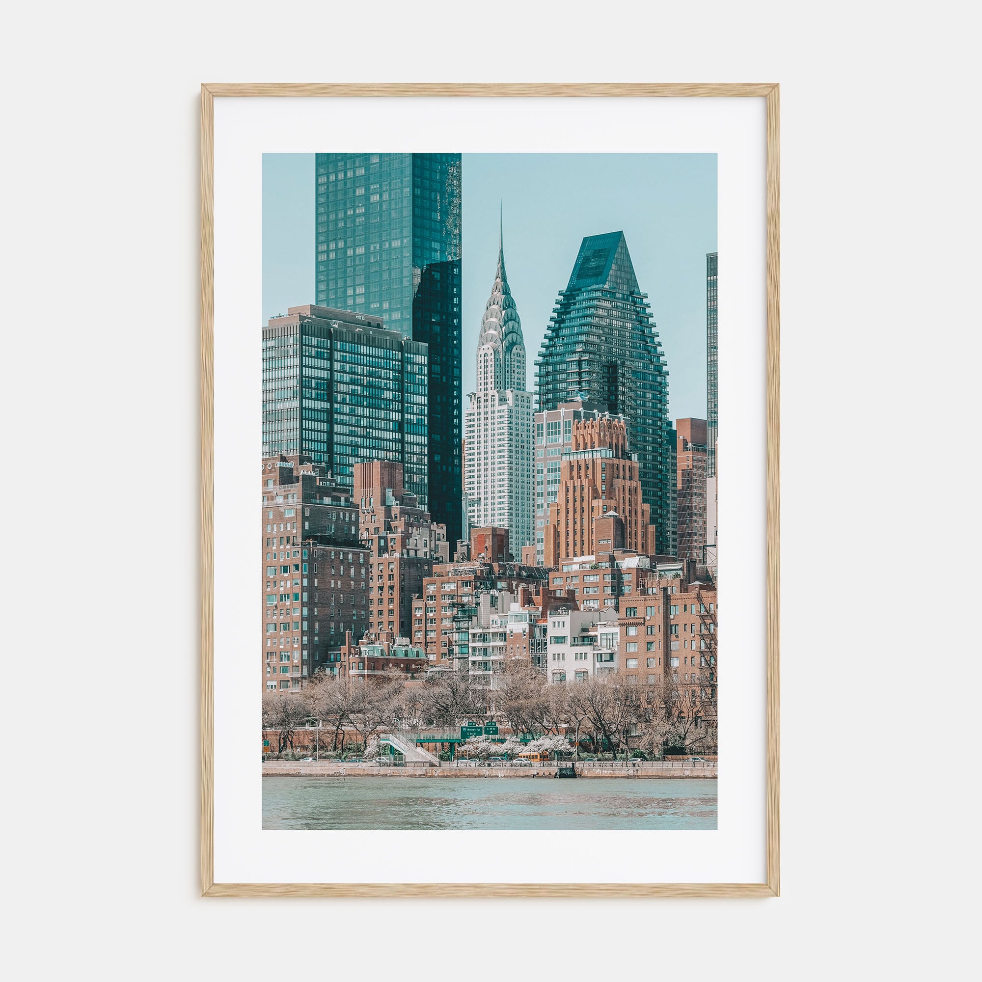 East River Roosevelt Island Photo Color Poster