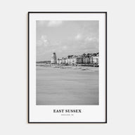 East Sussex Portrait B&W Poster