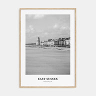 East Sussex Portrait B&W Poster
