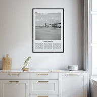 East Sussex Travel B&W Poster