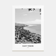 East Timor Portrait B&W Poster
