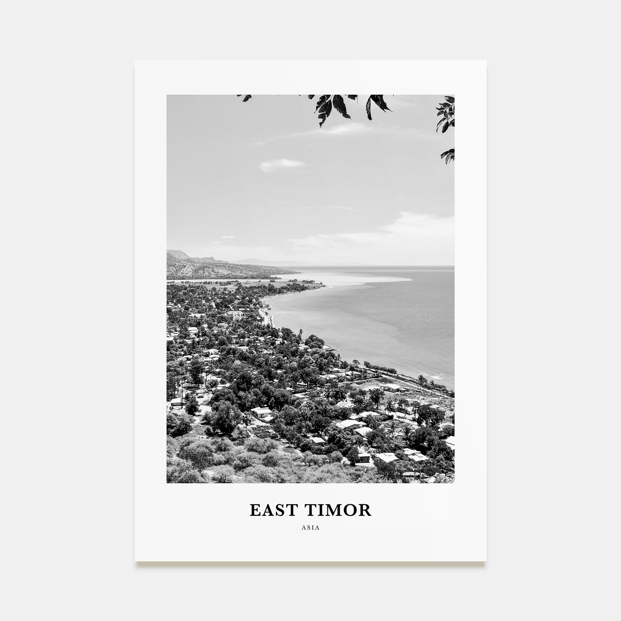 East Timor Portrait B&W Poster