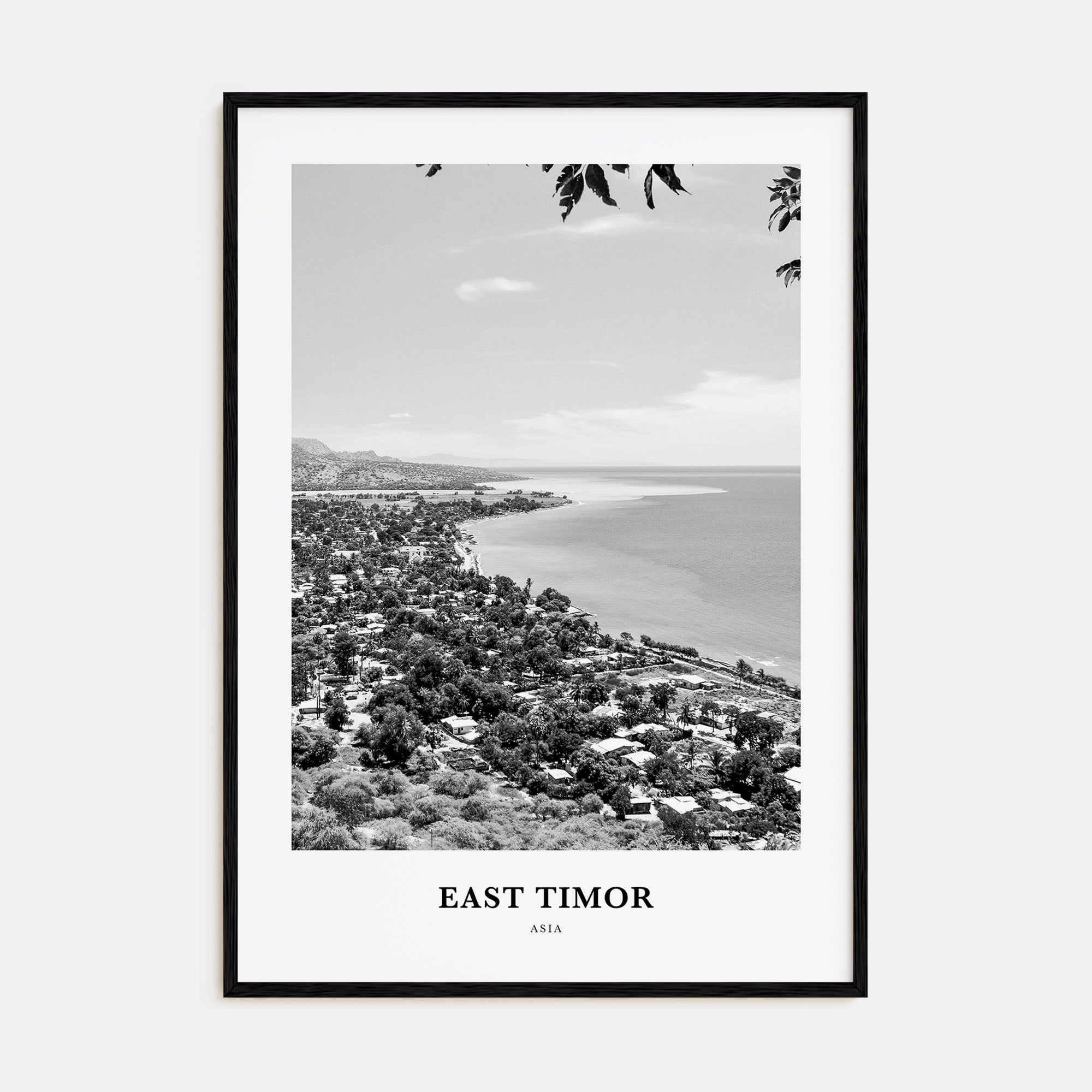 East Timor Portrait B&W Poster