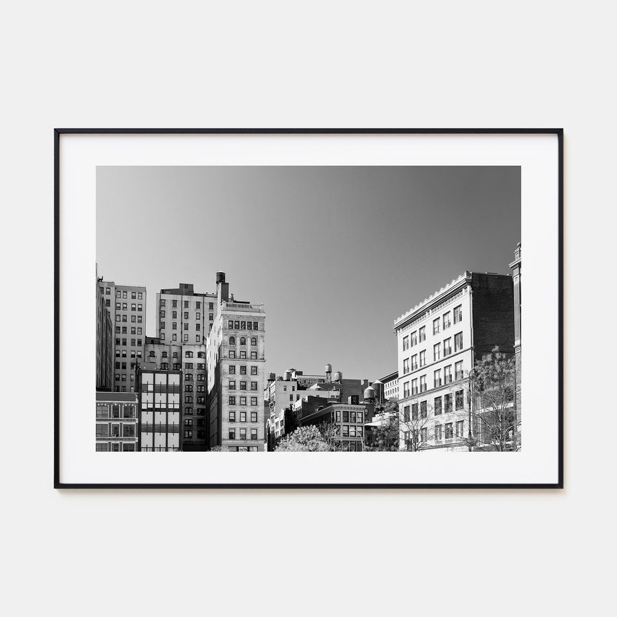 East Village, New York Landscape B&W Poster
