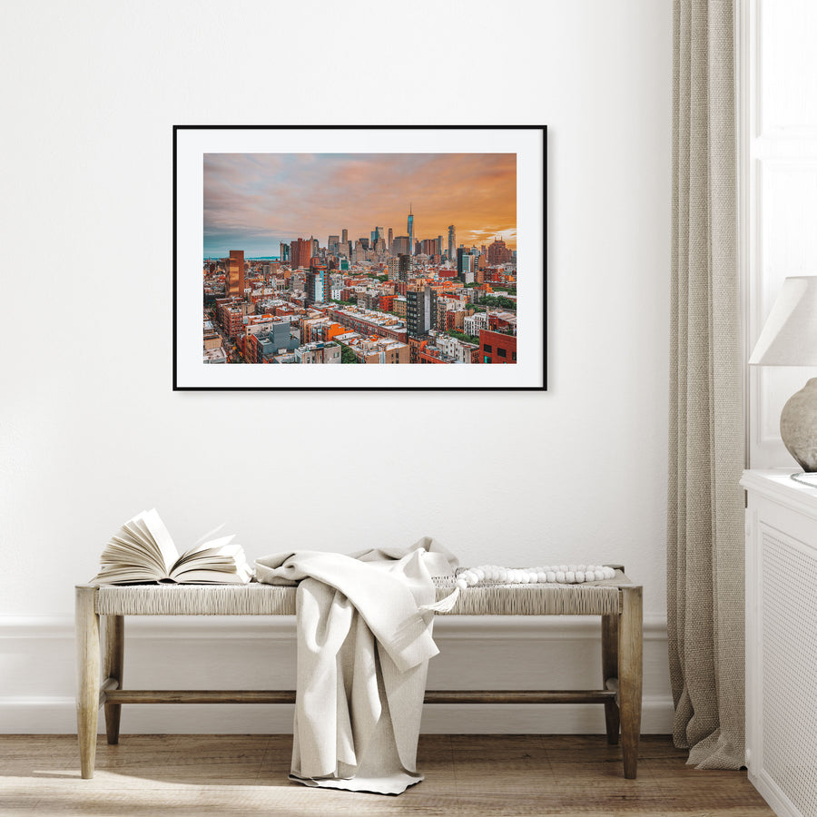 East Village, New York Landscape Color Poster