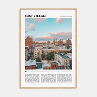 East Village, New York Travel Color Poster