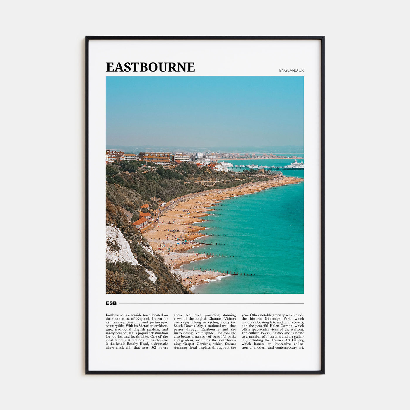 Eastbourne Travel Color Poster