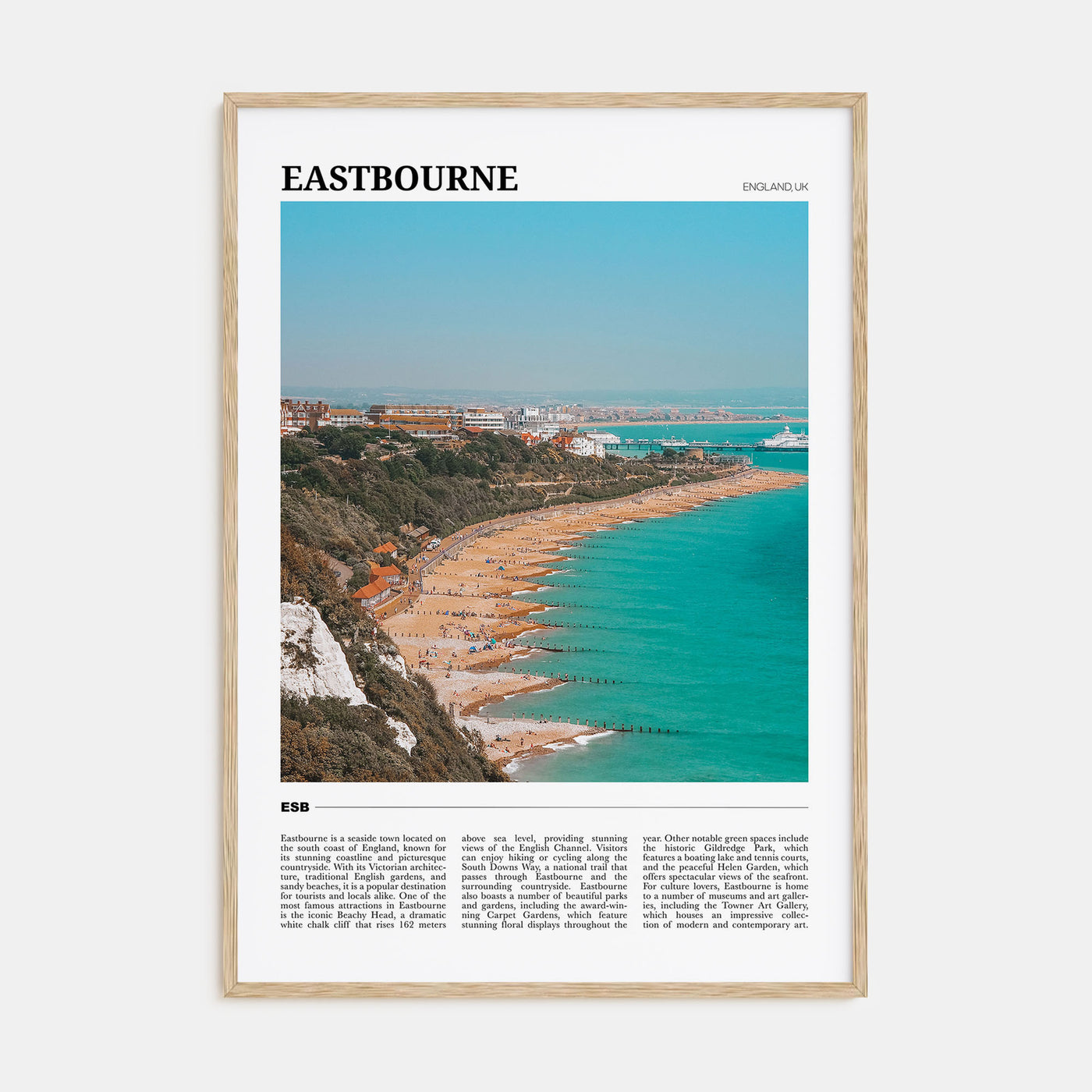 Eastbourne Travel Color Poster