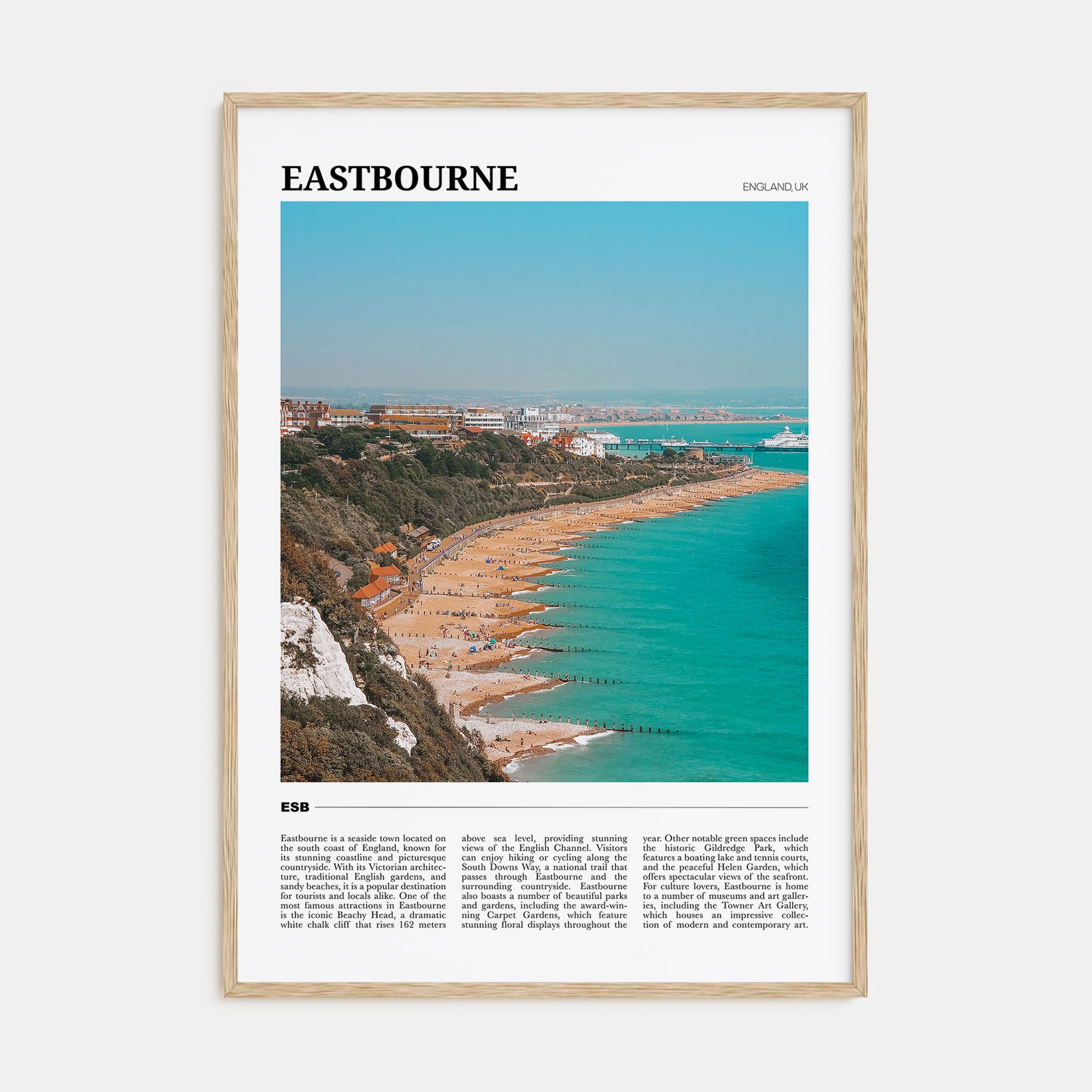 Eastbourne Travel Color Poster