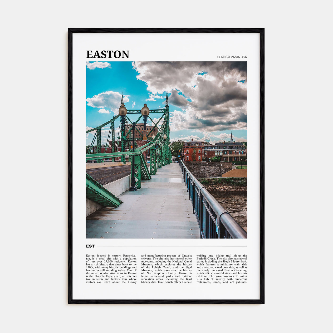 Easton Travel Color Poster