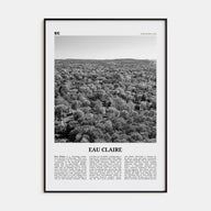 Eau Claire Travel B&W Poster