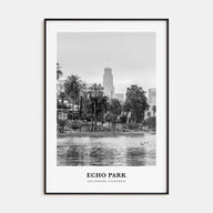 Echo Park Portrait B&W No 1 Poster