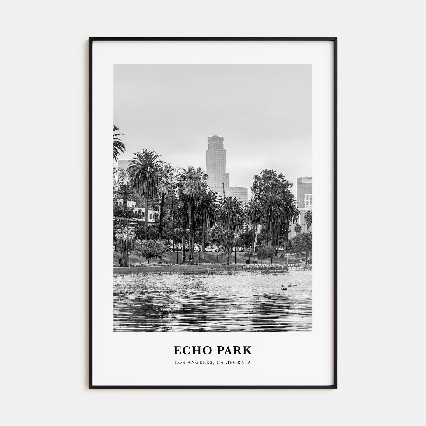 Echo Park Portrait B&W No 1 Poster