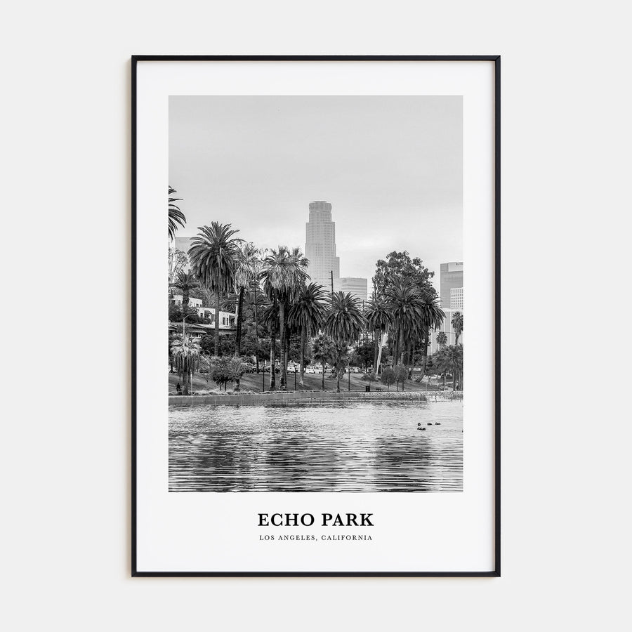 Echo Park Portrait B&W No 1 Poster