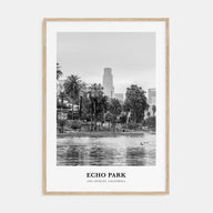 Echo Park Portrait B&W No 1 Poster