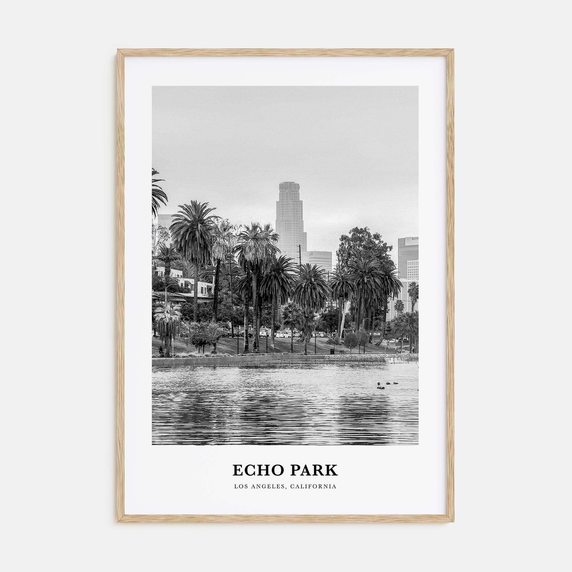Echo Park Portrait B&W No 1 Poster