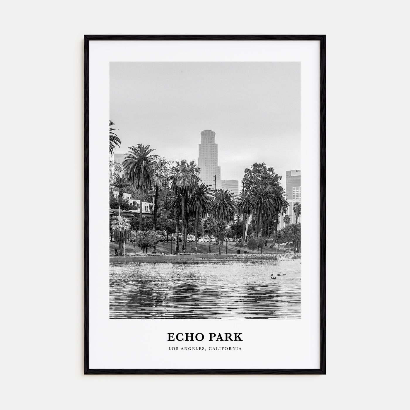 Echo Park Portrait B&W No 1 Poster