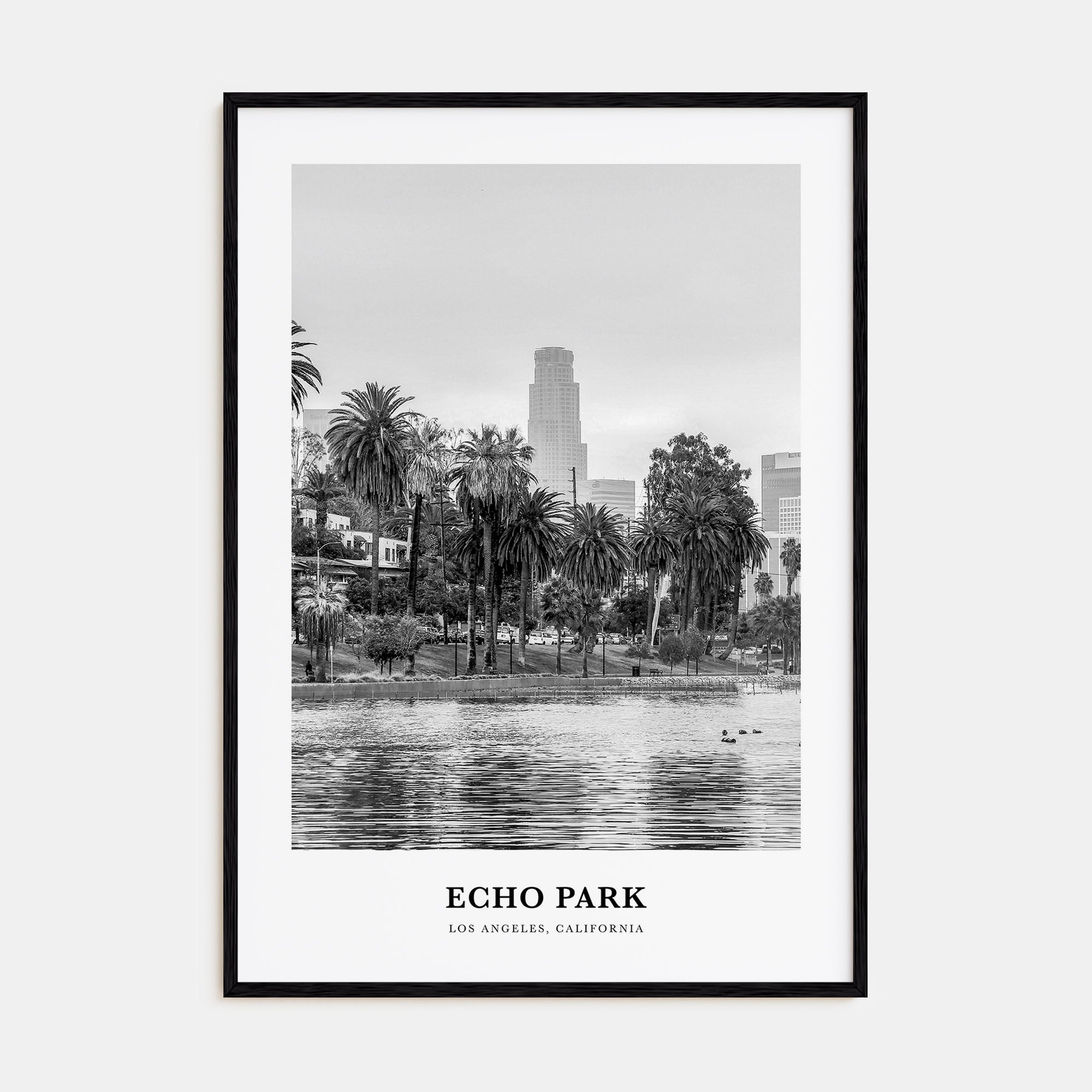 Echo Park Portrait B&W No 1 Poster