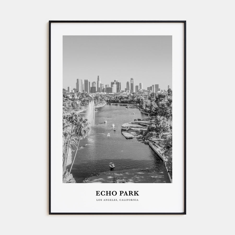 Echo Park Portrait B&W No 2 Poster