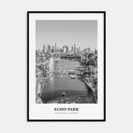 Echo Park Portrait B&W No 2 Poster